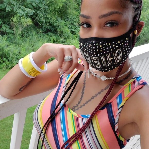 Rhinestones Mask - Picture 2 of 2